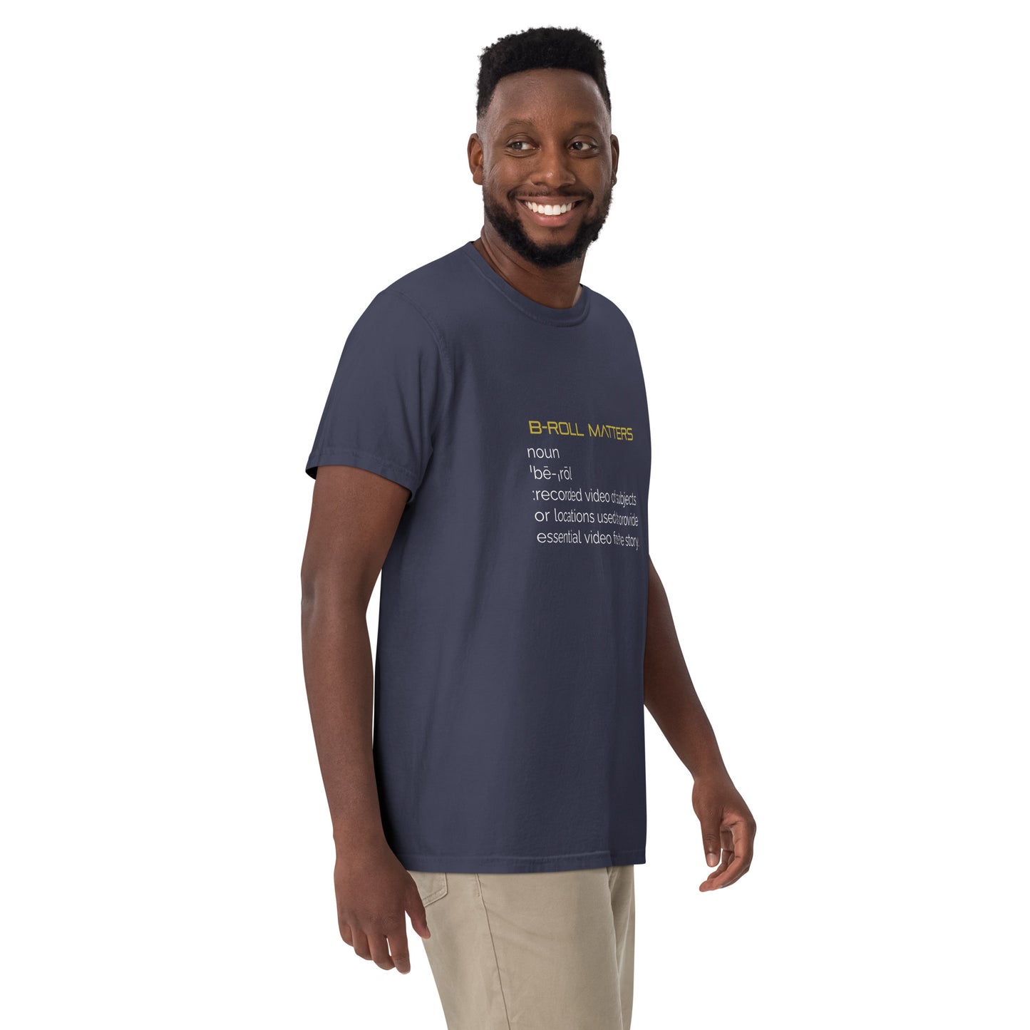 BRoll Matters Men’s garment-dyed heavyweight t-shirt